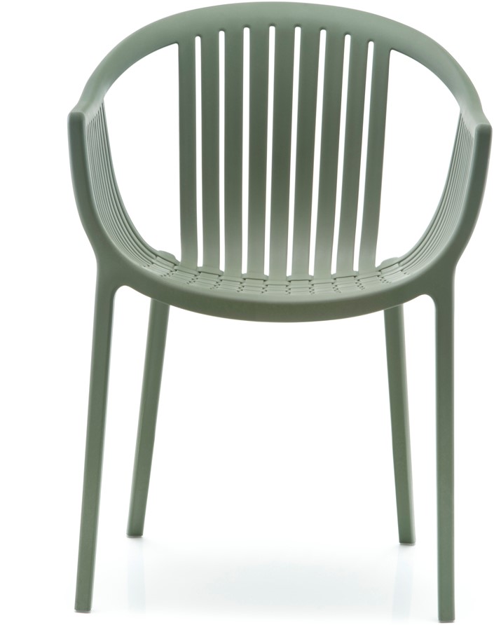 Tatami - lichtgewicht stevige UV-bestendige terrasstoel met armleggers, stapelbaar bij FP Collection